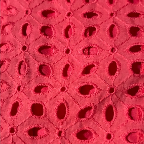 Charter Club Coral Eyelet Button-Up Blazer - Picture 3 of 4